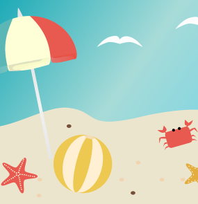 Dessin de plage