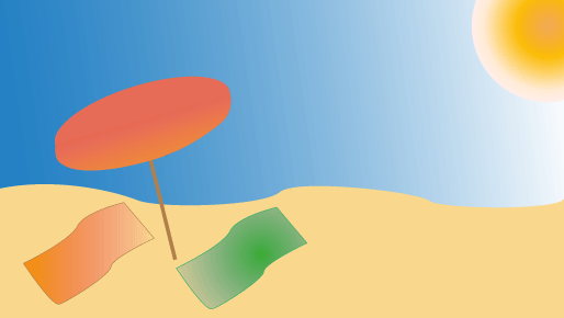 Dessin de plage